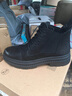AOSENTU马丁靴男头层牛皮中高帮男靴男鞋潮流时尚雪地靴冬季保暖加绒棉鞋 系带加绒957 42 实拍图