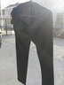 俊欣鸟秋冬厚款男士四面弹力休闲裤男直筒针织裤免烫抗皱中年男裤长裤子 588#黑条纹【厚款不加绒】 32 码=2尺5腰围 实拍图