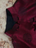 唐袭世家中老年长袖唐装男上衣秋冬季中式外套加厚棉服生日婚礼爸爸装汉服红色宴会古典男装中国风情侣装 红色单衣 XL 实拍图