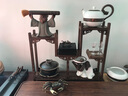 容山堂 颐阁实木茶杯架子茶具收纳架茶具架茶壶架茶宠小博古架鸡翅木 梵明 实拍图