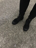 古帝戈（GUDIGE）【头层牛皮】男靴男士马丁靴英伦工装防水皮靴子加绒保暖雪地靴潮 黑色 44 皮鞋标准尺码 实拍图