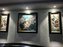 客厅装饰画沙发背景墙画田园美式乡村新中式壁画玄关走廊挂画过道入户大气三联花卉有框画 新古典暗木框（复式装裱+高透有机玻璃） 适合三人座沙发|两侧45X90-中间90X90cm 实拍图