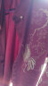 花花公子（PLAYBOY）夏季新款含桑蚕丝短袖衬衫男装中青年中国风印花丝光衬衣免烫上衣 白色 13617 165/M 实拍图