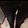 得烁佤堤（DeiSvaldi）冬季加绒牛仔裤男时尚修身男裤弹力加厚长裤大码黑色裤子 黑色1808加绒 34码2.6尺 实拍图