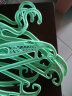 旺家星 新款晾晒衣架 多功能防滑防脱落 干湿两用 加固耐用 十支装YJ01 绿色 晒单实拍图