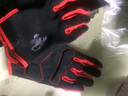 DEROACE骑行手套全指冬季自行车滑雪手套摩托车男女可触屏骑车单车装备 升级版-黑色 L 实拍图