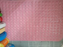钟爱一生浴室防滑垫地垫大号淋浴垫按摩脚垫小浴室卫生间厕所防水垫子无味 粉色  60*90cm加大款 实拍图