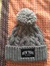 力嘶（RIOREX）帽子女毛线帽防寒保暖毛球羊毛针织帽护耳加绒加厚百搭冷帽 金属牌米色（粗线加绒） 均码 晒单实拍图