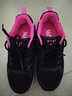 361°女鞋 跑步鞋女运动鞋秋冬季361度女鞋网面休闲鞋透气软底旅游鞋子 黑色/杜鹃粉 35 实拍图