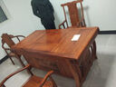 善匠良品 红木家具非洲花梨（学名：刺猬紫檀）茶桌 实木茶桌椅组合 真龙茶几功夫茶桌 真龙茶桌+5圈椅 实拍图