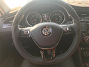 奥迈尔 大众真皮手缝方向盘套新探岳途昂途岳朗逸高尔夫7速腾凌渡宝来POLO迈腾帕萨特途观L把套改装 冰火款红线+打孔+39拼接 途观L 实拍图