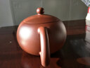 一茗金砂 宜兴紫砂壶茶壶自产自销名家吴娟华高难度大红袍朱泥大品 300CC全手工壶西施壶 大品 约300CC 实拍图