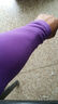 AOLIKES 加长篮球保暖护臂运动薄款护肘男女透气套袖吸汗护手臂防晒冰袖 紫色 单只 均码（适合手肘围23-40厘米） 实拍图