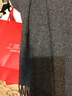 故事佳人纯色羊毛围巾女搭披肩秋冬季两用欧美长款围脖 6号深灰 实拍图