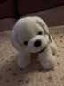 雅德森 仿真小狗公仔毛绒玩具可爱金毛小狗狗玩偶布娃娃儿童女生生日礼 白色 长42厘米 实拍图