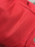 沐诗羽 全棉贡缎提花四件套欧式刺绣纯棉床上双人床单被套团购送礼套件 玫瑰-大红 标准四件套/200*230cm被套 实拍图