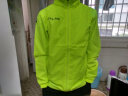 KELME/卡尔美运动风雨衣男女情侣防风衣防雨连帽足球训练外套 荧光绿 M 170 实拍图