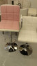 迈亚家具时尚酒吧椅靠背吧台椅子前台收银高脚凳升降吧椅旋转椅子欧式吧凳 内粉外白 实拍图