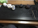 源韵 排水功夫茶盘大号天然乌金石茶盘小号石头茶台石材茶具石质茶托  80*35*3 实拍图