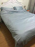 雅鹿 牛奶绒刺绣床上四件套冬季珊瑚绒法兰绒双面加绒被套床罩床单床 轻羽-宾利蓝【防静电 加厚保暖】 1.2m三件套 床单款 -被套150*200cm 实拍图