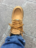 PATHFINDERPathFinder情侣款马丁靴男户外短筒机车固特异工装靴男女 7688 黄磨砂 42 实拍图