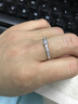 谢瑞麟（TSL） 18K金钻石戒指排戒女求婚结婚订婚白金钻戒63234 14号圈口(15颗钻石，共约10分) 实拍图