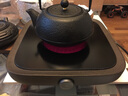 日式手工实木侧把煮水茶壶加厚玻璃壶自带茶滤耐高温三界电陶炉煮茶器侧把玻璃茶壶电茶炉煮茶壶具 电陶炉胡桃色 实拍图