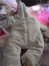 优奇婴儿冬季连体衣宝宝过年拜年衣服新生儿满月服秋冬新款保暖衣   【福禄吉祥】星星帽+大红袜 66cm 实拍图