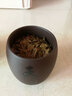 尚言坊 紫砂茶叶罐茶叶包装盒密封罐子功夫茶具配件可定制储物罐 紫砂紫泥-小杯茶罐(难得糊涂) 实拍图
