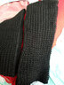 士丹熊围脖 围巾女冬季韩版女士冬天加厚保暖套头 韩版脖套毛线围巾 黑色 实拍图