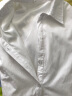 蔚曼（Veevmand）中长款白衬衣女100%棉纯棉衬衫长袖外穿春秋装新款打底内搭女上衣 白色加绒(冬款) XXL 实拍图