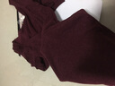 比瘦保暖美体打底内衣套装女士秋冬内搭紧身显瘦性感秋衣秋裤套装薄款 酒红色 均码 （75-130斤） 实拍图