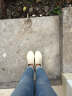 Maruryo良牌日本制进口舒适时尚雨靴晴雨两穿防滑低跟可爱水鞋女士套鞋 米色 S(35/36码可穿) 晒单实拍图