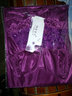 岱铭轩夏季女人冰丝睡裙女士家居服中裙子  803 深紫睡裙 均码（建议身高152-172CM） 实拍图