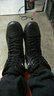 3554冬季作战靴男加绒加厚保暖高帮帆布作训靴黑色战术户外保安训练鞋 冬季加绒款 40 实拍图