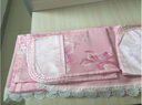 乐全乳胶冰丝凉席三件套夏季婴儿童家用可水洗床裙床笠空调软席子 湖水绿-床裙款 三件套 150cm*200cm /适合1.5米床 实拍图