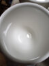 瑞玖（RUIJIU） 实用茶杯带盖水杯骨质瓷陶瓷杯会议杯男女办公杯子 纯白款1个350ml 实拍图