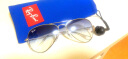 雷朋（RayBan）雷朋儿童太阳镜墨镜飞行员形蛤蟆镜防紫外线眼镜0RJ9506S可定制 212/19银色镜框浅蓝色渐变镜片 尺寸52推荐年龄6～10岁 实拍图