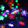 倾阑 装饰灯小彩灯 LED彩灯带闪灯雪花灯串圣诞灯串生日彩灯 挂树彩灯 彩色 10米100灯带尾插防水 实拍图