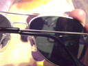 雷德蒙玻璃太阳镜男士墨镜女款眼镜开车专用蛤蟆镜2025新款潮流眼睛防晒 银色框 水银玻璃片 实拍图