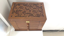 弘艺堂木质带锁首饰盒公主欧式韩国珠宝饰品盒项链收纳盒复古仿古 仿古色-四叶草(带锁) 实拍图