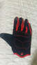 DEROACE骑行手套全指冬季自行车滑雪手套摩托车男女可触屏骑车单车装备 升级版-黑色 L 实拍图