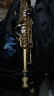美德威 MIDWAY高音萨克斯风300漆金降B调直管高音管乐器初学演奏基础 一体式MSS-300 实拍图