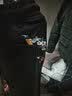 简拓 中国风梅花喜鹊刺绣休闲裤春夏季休闲裤男收口束脚裤宽松大码国潮裤子 黑色 M 实拍图