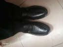 奥康男鞋套脚爸爸皮鞋男商务休闲男士皮鞋 镂空凉鞋黑色 40 实拍图