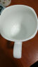 天泽（TIAN ZE） 陶瓷杯子纯白陶瓷马克杯水杯带盖广口杯酒店办公室家居白瓷茶杯 四方杯 实拍图