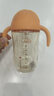 小泰克（little tikes）儿童吸管杯学饮杯鸭嘴杯PPSU奶瓶防漏带重力球水杯宝宝喝奶水杯 PPSU水杯 橙色 270ml 赠奶嘴盖 实拍图