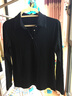 筱岚 POLO领长袖T恤女修身翻领2025新款polo衫正肩显瘦纯色春秋打底衫 黑色 L (105-115斤) 实拍图
