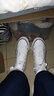 回力男鞋帆布鞋男春夏季布鞋校园情侣男女高帮休闲鞋经典学生板鞋子男 纯白色【基础百搭款】 35 实拍图