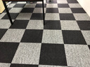 J Carpet地毯办公室地毯方块拼接满铺房间客厅家用商用公司pvc大面积 13Z黑色  4片装 50*50cm/片 实拍图